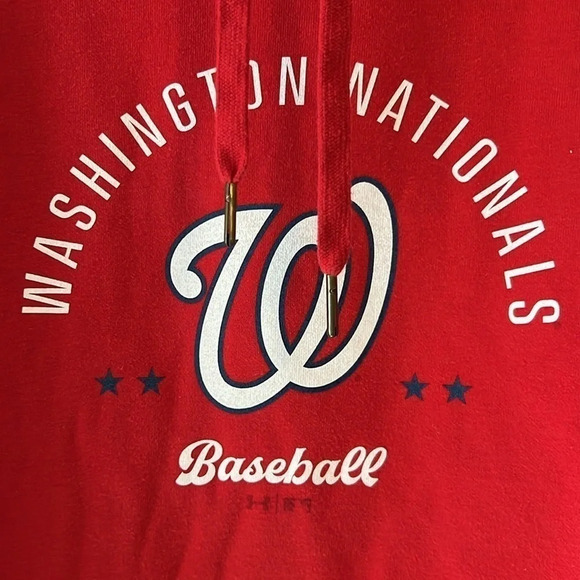 Washington Nationals Under Armour Size Large Red Hoodie Sweatshirt Opening Day - Picture 2 of 6